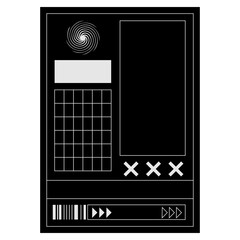 Brutalist Frame Sticker