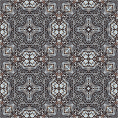 Seamless abstract pattern. Symmetrical texture. Kaleidoscope