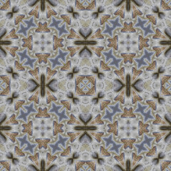 Seamless abstract pattern. Symmetrical texture. Kaleidoscope