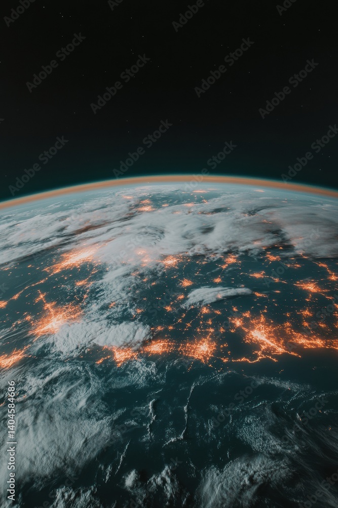 Poster Quantum Connectivity Immersive Global Network Visualization - AI-Powered Digital Transformation and Planetary Telecommunications Infrastructure Mapping