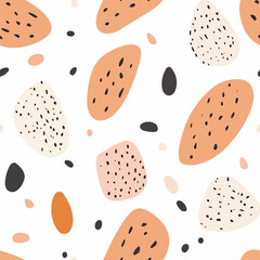 Sweet potato pattern.Exquisite vector vegetable patterns. 