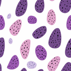 Purple sweet potato pattern.Exquisite vector vegetable patterns. 