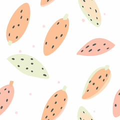 Chinese yam pattern.Exquisite vector vegetable patterns. 