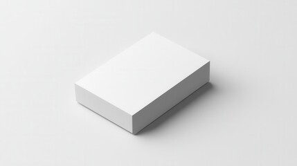 Blank white box mockup