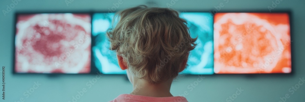 Aufkleber Neurotech Insights Immersive Data Visualization for Gen Z Innovators - Cognitive Processing and Emerging Visual Analytics in Digital Wellness Experience