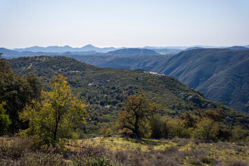 hills near julian, california