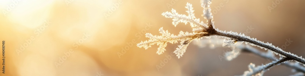 Poster crystalline winter elegance macro frost exploring ephemeral natural geometry - cutting-edge climate 