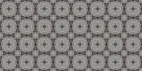 Seamless abstract pattern. Symmetrical texture. Kaleidoscope