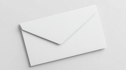 Blank white envelope on a plain background (2)