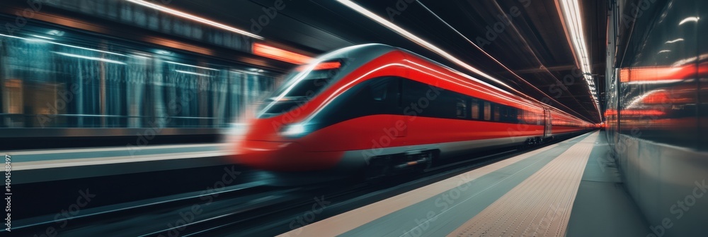 Poster High-Velocity Mobility Revolution Next-Gen Hyperloop Transit Showcasing Futuristic Transportation Design with Dynamic Urban Infrastructure Performance