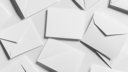 Obraz premium Blank white envelopes, overlapping