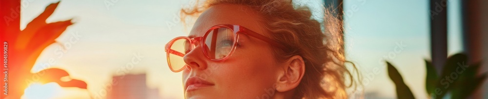 Poster Golden Hour Workflow Optimization Millennial Professionals Dynamic Remote Productivity Strategy with Ergonomic Design and Digital Collaboration Insight