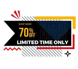 Black Friday Sales Promotion, stickers, clip art images, social media share, poster06.ai