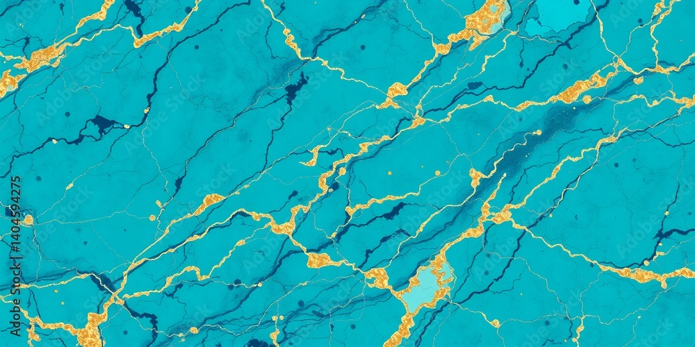 Poster teal and gold marble texture background image for design projects high resolution abstract pattern