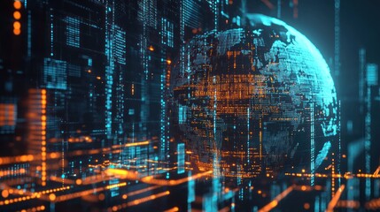 Digital Globe: A Futuristic Representation of Global Connectivity