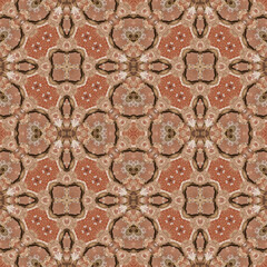 Seamless abstract pattern. Symmetrical texture. Kaleidoscope
