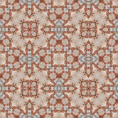 Seamless abstract pattern. Symmetrical texture. Kaleidoscope