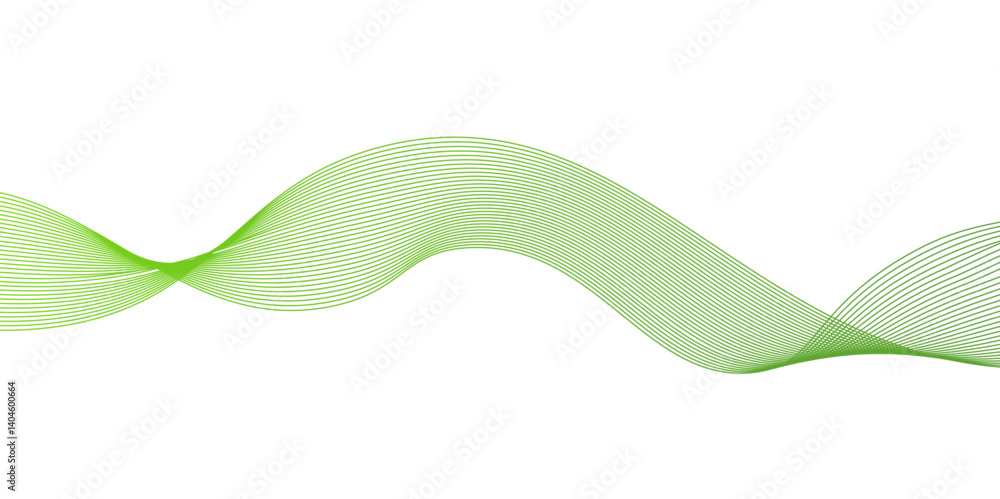 Poster abstract blue and green gradient wavy flowing line blend background,abstract wave element for design