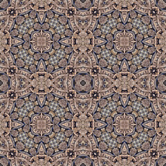 Seamless abstract pattern. Symmetrical texture. Kaleidoscope