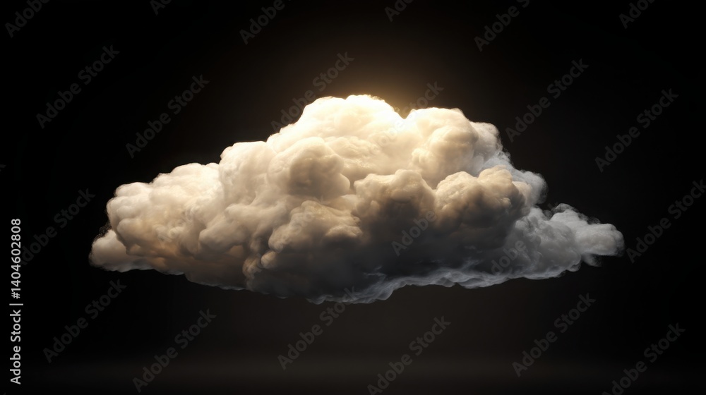 Aufkleber abstract cloud transforming into a shining safe representing the essence of security and protection 