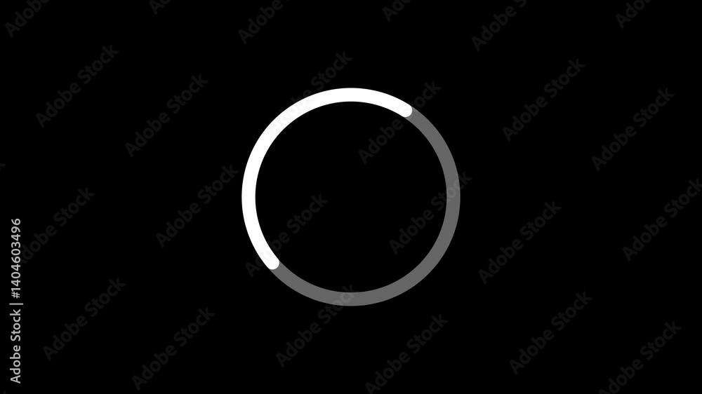 Fototapete rotating loading circle with sync animation for web progress.simple rotating loading circle animatio