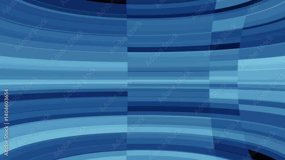 Poster flowing geometric patterns with shifting tones in animated blue backdrop.abstract blue geometric bac