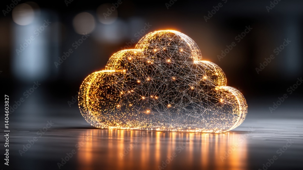 Aufkleber glowing cloud with radiant light emanating from within creating a magical atmosphere full of sparkle