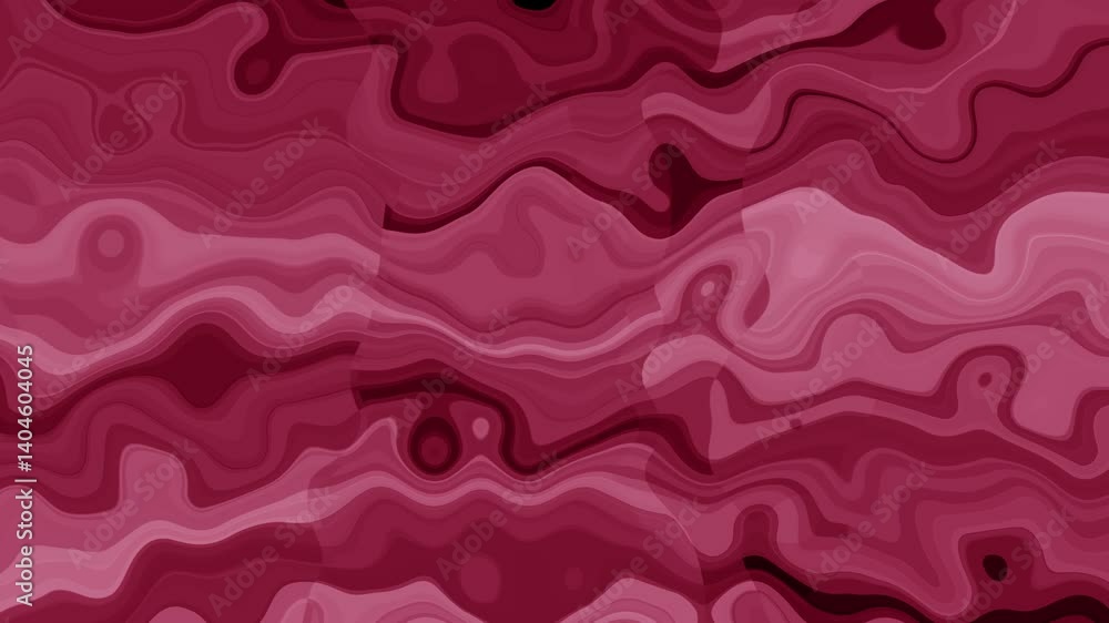 Poster burgundy wavy animation with liquid marble texture and flowing shapes.abstract burgundy wavy backgro