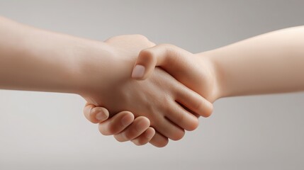 Person grasping a hand in a gesture of connection within a stream forming a handshake icon surrounded by data