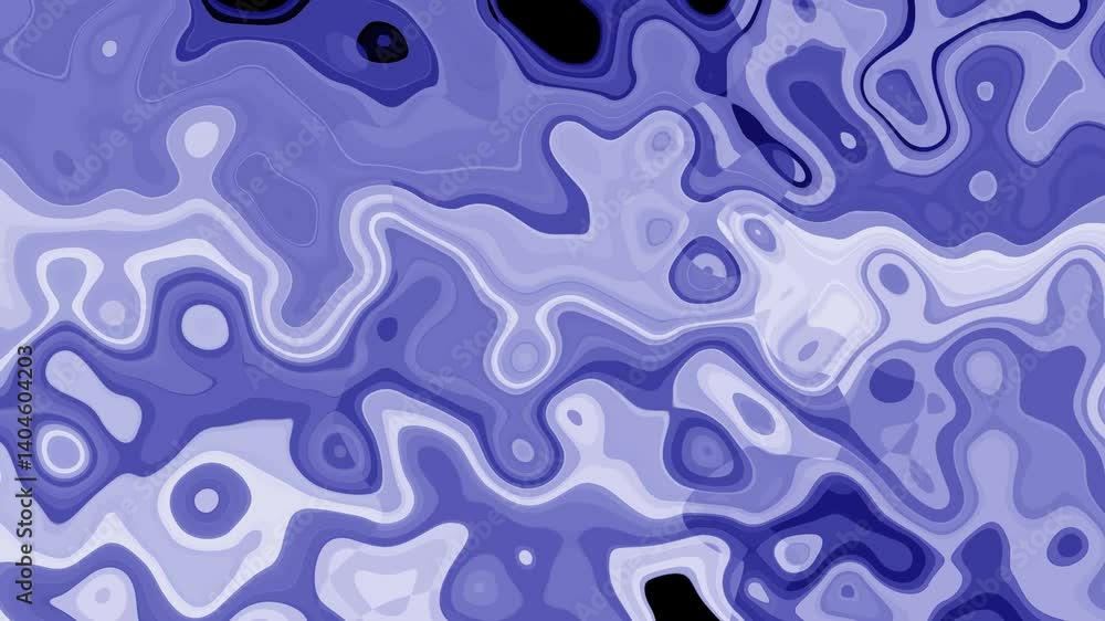 Poster violet liquid layers animation with seamless elegant pattern loop.abstract violet liquid layers back