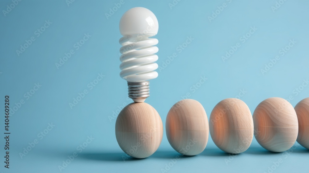 Poster soft light illuminating a stack of equal lighted objects creating a mystical atmosphere of warmth an
