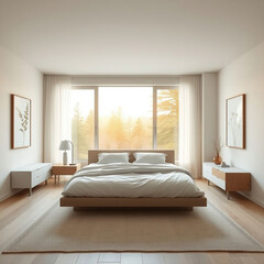 modern luxury bedroom interior