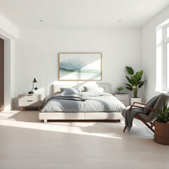 modern luxury bedroom interior