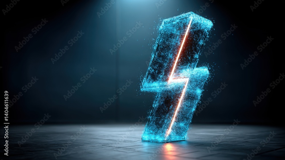 Poster a dynamic number depicted with soft lightning bolts symbolizing fast approval and quick decision-mak