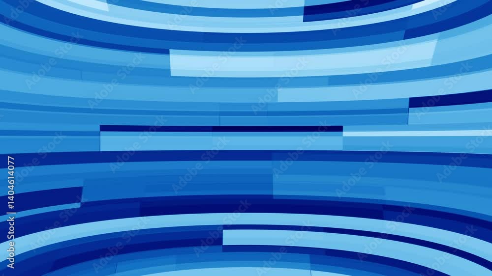 Poster blue abstract background with geometric shapes moving seamlessly in a modern pattern design