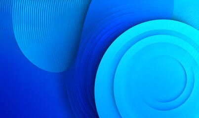 Abstract Blue Circular Background Modern Design Stylish Elegant Graphic Resource Digital Art Smooth Texture Vibrant Color Palette 
