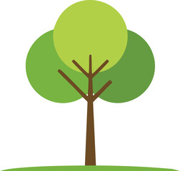 green tree with green leaves