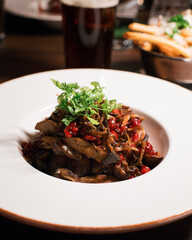 traditional Swedish meal on a table in a restaurant
