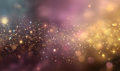 Fototapeta premium Abstract Sparkling Golden Glitter Festive Background Shimmering Elegant Luxurious Design Perfect for Holiday Cards and Invitations