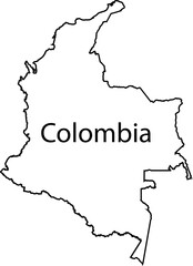 Colombia Map Design And Flag photo
