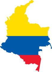 Colombia Map Design And Flag photo