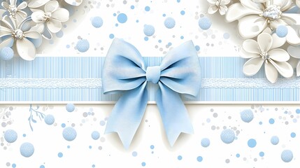 Template for a baby shower invitation card.