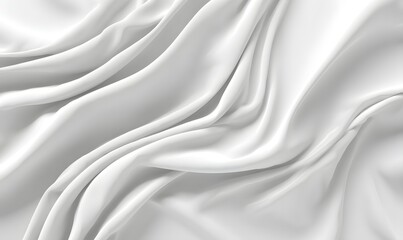 Obraz premium Abstract Draped White Fabric Texture