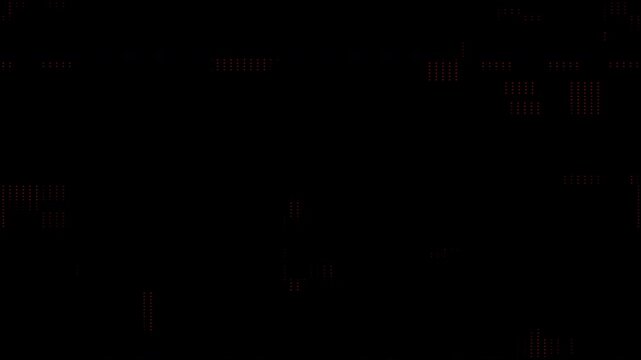 A completely black image with a purple glitch, subtly implying minimal tv signal noise texture or static presence