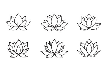 Lotus line art