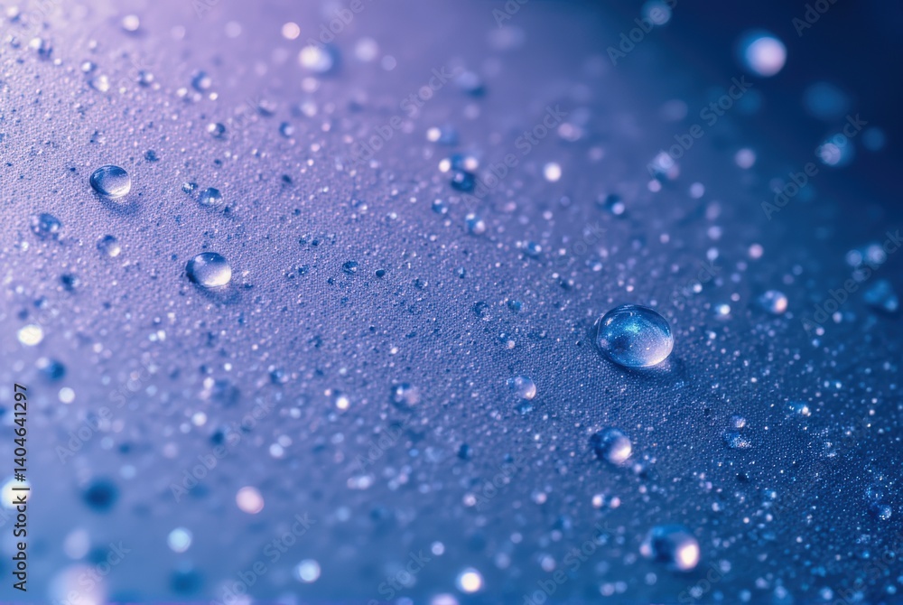 Poster water droplets on surface indoor setting macro photography abstract environment close-up view visual