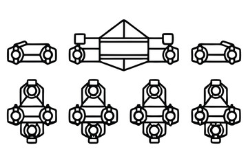  forcetow gx6 line art abstract geometric shapes composition