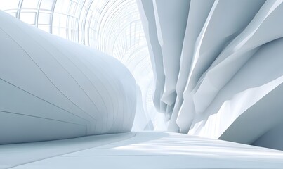 Abstract White Architectural Interior
