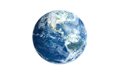 Blue planet earth isolated With Clipping path.