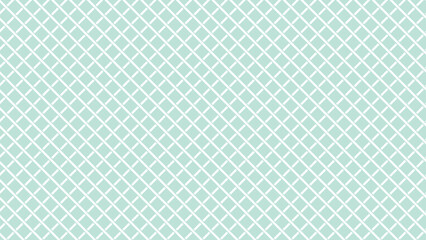 Turquoise and white diagonal background. Plaid checkered seamless pattern.